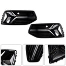 2018-2024 Audi A6 Standard C8 2PCS Frontstoßstange Unterer Grill Nebelscheinwerferabdeckung Schwarzer Grill-11