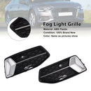 2018-2024 Audi A6 Standard C8 2PCS Frontstoßstange Unterer Grill Nebelscheinwerferabdeckung Schwarzer Grill-25