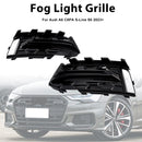 2023-2025 Audi A6 S Line/S6 C8 Facelift pare-chocs avant calandre inférieure 2 pièces calandre antibrouillard grille de couverture noire-7