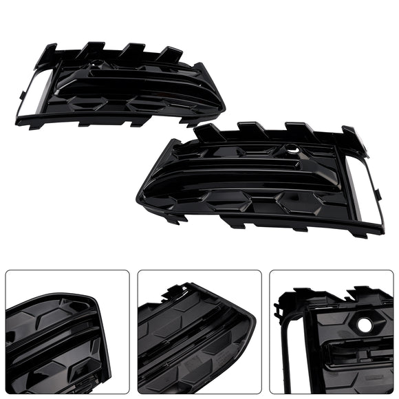 2023-2025 Audi A6 S Line/S6 C8 Facelift pare-chocs avant calandre inférieure 2 pièces calandre antibrouillard grille de couverture noire