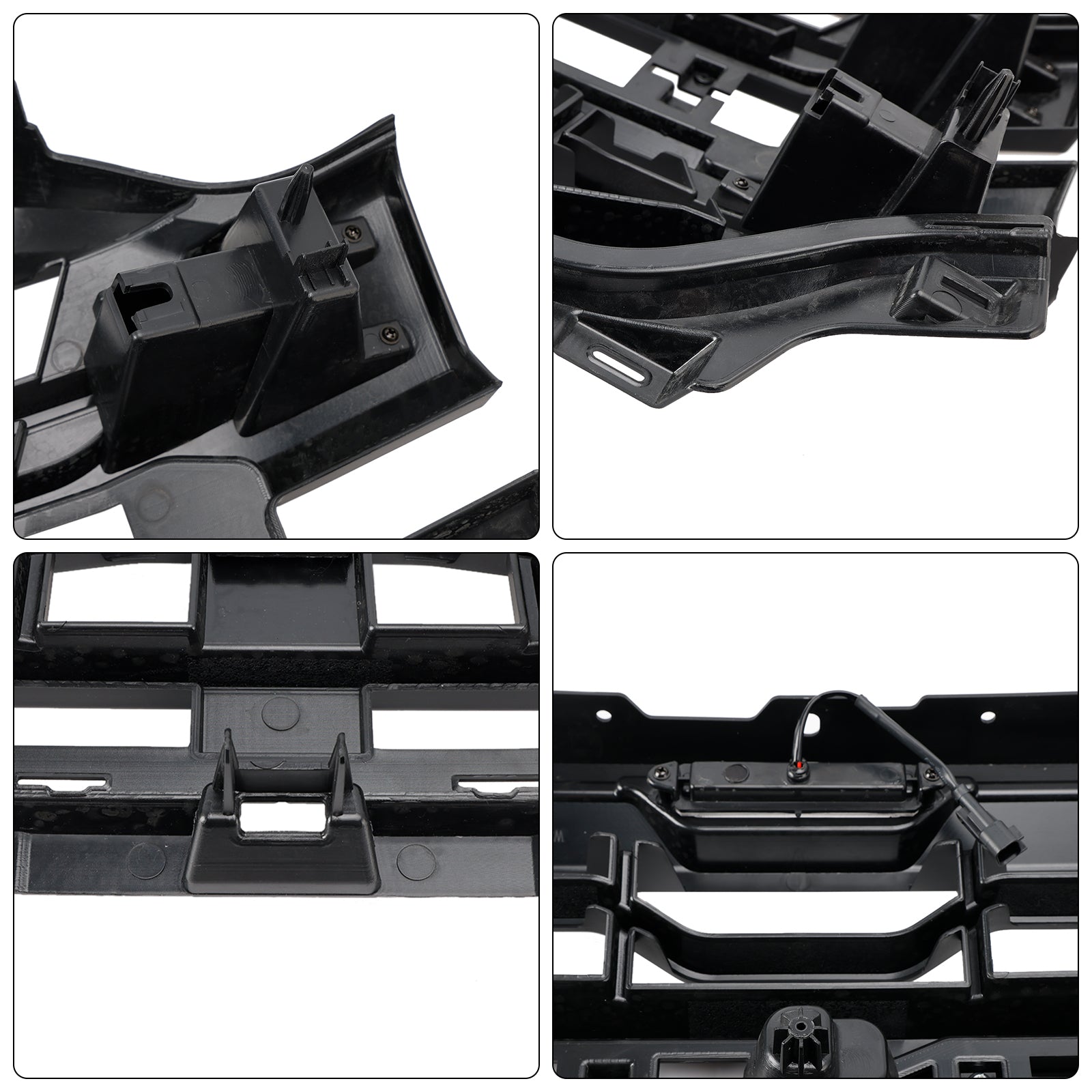 2024-2025 Ford F150 Raptor Style Front Grill Upper Bumper Black Grille W/ LED Light & Letter