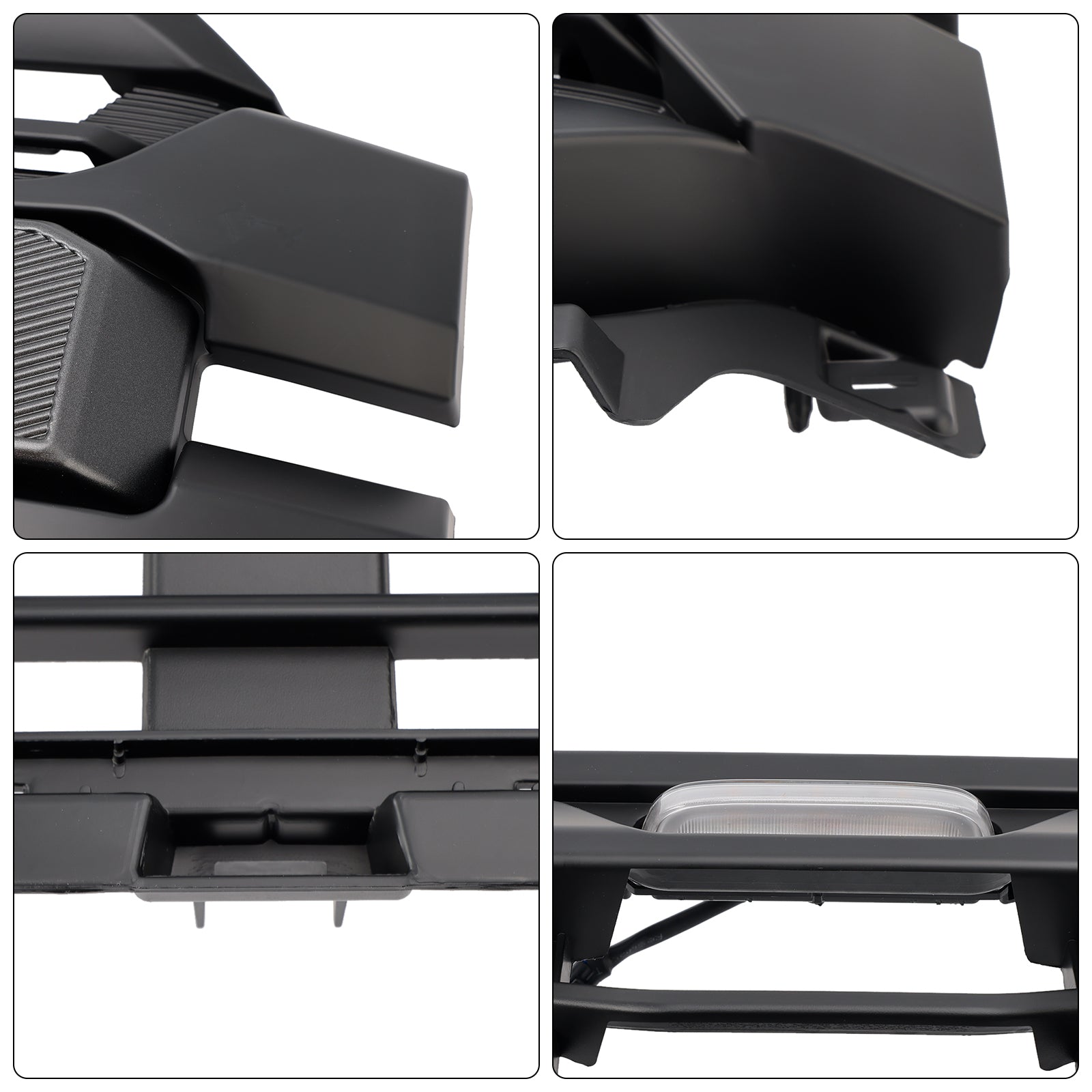 2024-2025 Ford F150 Raptor Style Front Grill Upper Bumper Black Grille W/ LED Light & Letter