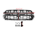 Calandre de Style Raptor pour pare-chocs avant Ford F150 2024 – 2025, Grille de remplacement noire avec lumière LED-7