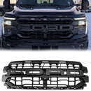 Raptor Style Grill For 2024-2026 Ford F150 Front Bumper Black Replacement Grille W/ LED Light-1