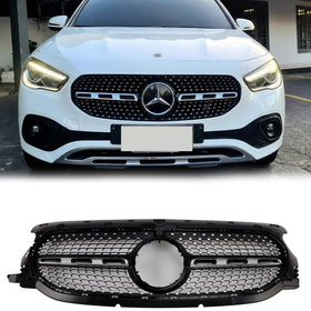 2020-2023 Mercedes-Benz GLA Class H247 Diamond Grille Front Bumper Replacement Grill