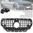 Mercedes-Benz Classe E 2024-2025 W214 Calandre de pare-chocs avant style GTR S214 X214, grille noire de remplacement-14