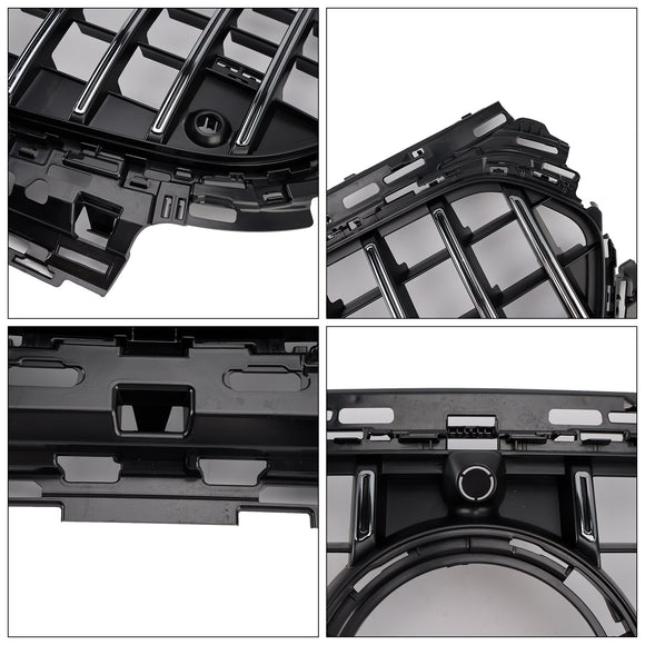 Mercedes-Benz Classe E 2024-2025 W214 Calandre de pare-chocs avant style GTR S214 X214, grille noire de remplacement