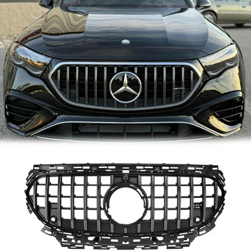 Mercedes-Benz Classe E 2024-2025 W214 Calandre de pare-chocs avant style GTR S214 X214, grille noire de remplacement