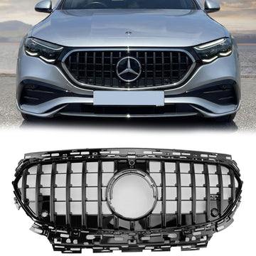 Buy black Mercedes-Benz E-Class 2023.5-2025 Front Grill Front Bumper GT Style Chrome Replacement Grill
