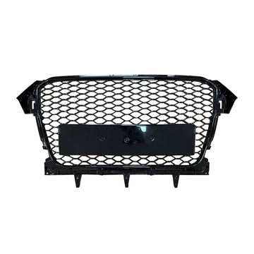 RS4 Style Grill For 2013-2016 Audi A4 B8.5 Allroad Front Bumper Black Grille