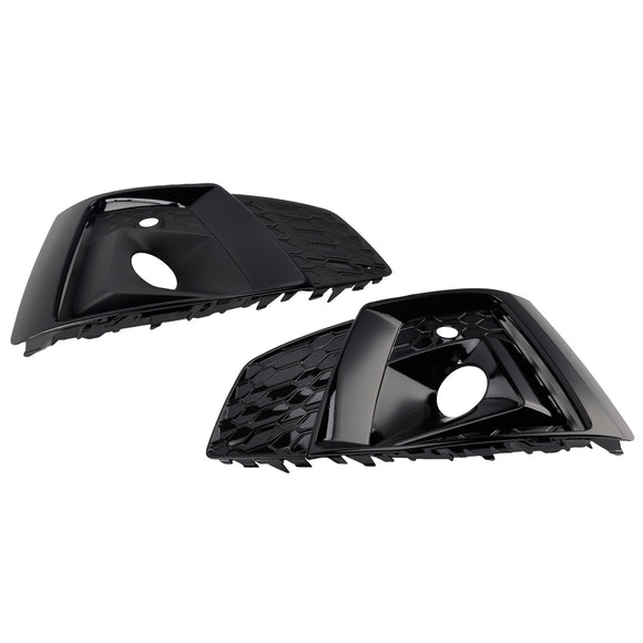 Griglia fendinebbia a nido d'ape Audi A5 SLine/S5 2020-2023, 2 pezzi, copertura inferiore paraurti anteriore, griglia nera 8W6807682T3Q7