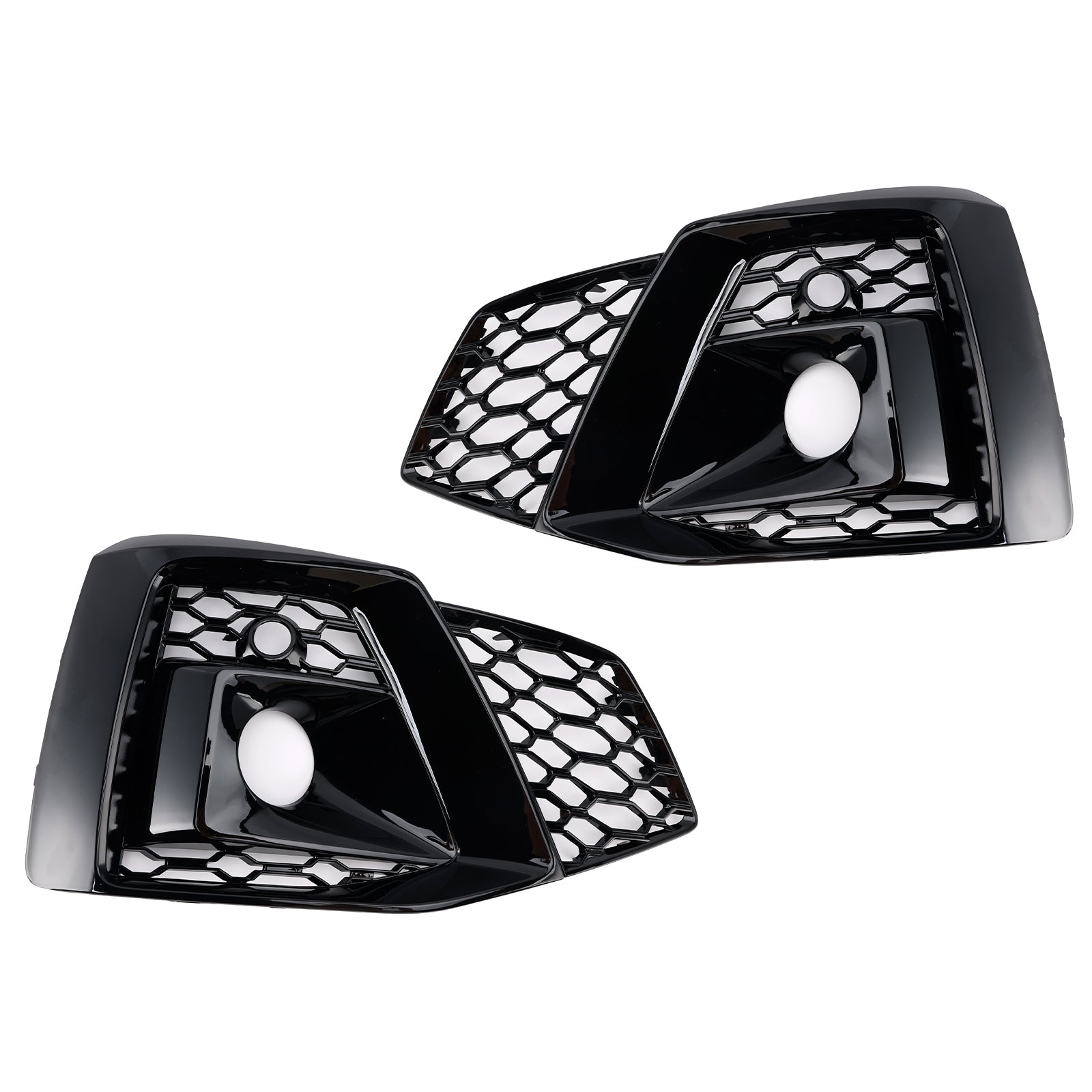 2020-2023 Audi A5 SLine / S5 Honeycomb Fog Light Grille 2PCS Front Bumper Lower Cover Black Grille 8W6807682T3Q7