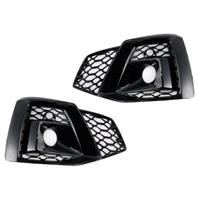 Grille de feux antibrouillard en nid d'abeille pour Audi A5 S-Line/S5 (2020-2023), cache inférieur de pare-chocs avant, grille noire 8 piècesW6807682T3Q7