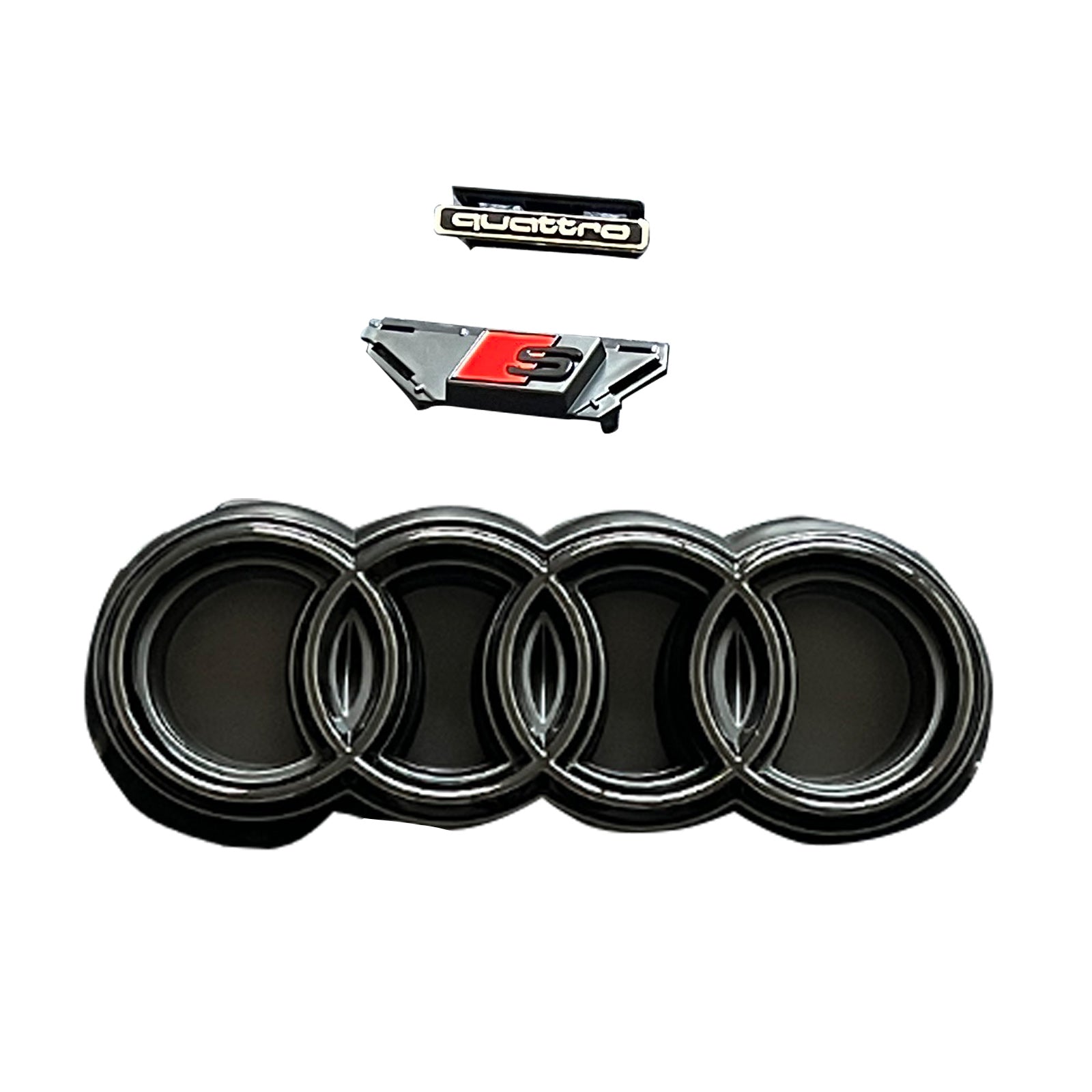 Audi A7 S7 C8 2019-2024 Rejilla estilo S7 Parachoques delantero Rejilla negra con ACC