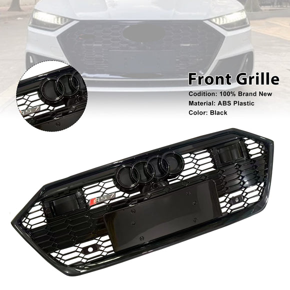 Griglia nera per paraurti anteriore Audi A7 S7 C8 2019-2024 con ACC