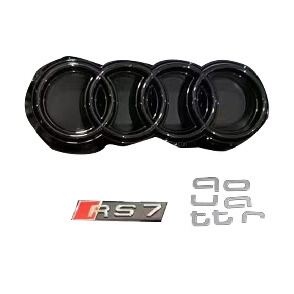 Griglia nera per paraurti anteriore Audi A7 S7 C8 2019-2024 con ACC