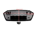 2019-2024 Audi A7 / A7 Sline / S7 C8 RS Style Grille Honeycomb Black Front Bumper Grill W/ ACC-2