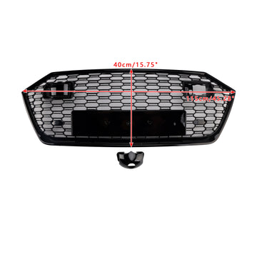2019-2024 Audi A7 / A7 Sline / S7 C8 RS Style Grille Honeycomb Black Front Bumper Grill W/ ACC - 0