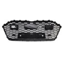 Griglia paraurti anteriore nera a nido d'ape Audi A7/A7 Sline/S7 C8 RS Style 2019-2024 con ACC & Emblema dell'anello-11