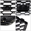 Griglia paraurti anteriore nera a nido d'ape Audi A7/A7 Sline/S7 C8 RS Style 2019-2024 con ACC & Emblema dell'anello-8