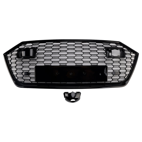 2019-2024 Audi A7 / A7 Sline / S7 C8 RS Style Grille Honeycomb Black Front Bumper Grill W/ ACC