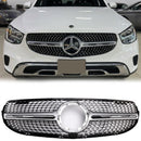 2020-2022 Mercedes-Benz X253 GLC200 GLC250 GLC300 Diamond Grill Voorbumper Chrome Vervanging Grille-4
