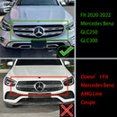 2020-2022 Mercedes-Benz X253 GLC250 GLC300 Diamond Grill Parachoques delantero Rejilla de repuesto cromada-2