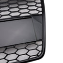 Audi A4 B7 2005-2008 RS Style Front Grille Upper Bumper Honeycomb Mesh Black Grill-7