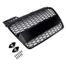 Audi A4 B7 2005-2008 RS Style Front Grille Upper Bumper Honeycomb Mesh Black Grill-10