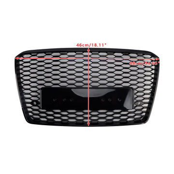 2015-2017 Audi A8 S8 RS Style Honeycomb Grille Front Bumper Black Replacement Grill - 0