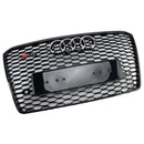 2015-2017 Audi A8 S8 RS Style calandre en nid d'abeille pare-chocs avant calandre noire avec emblème d'anneau-9