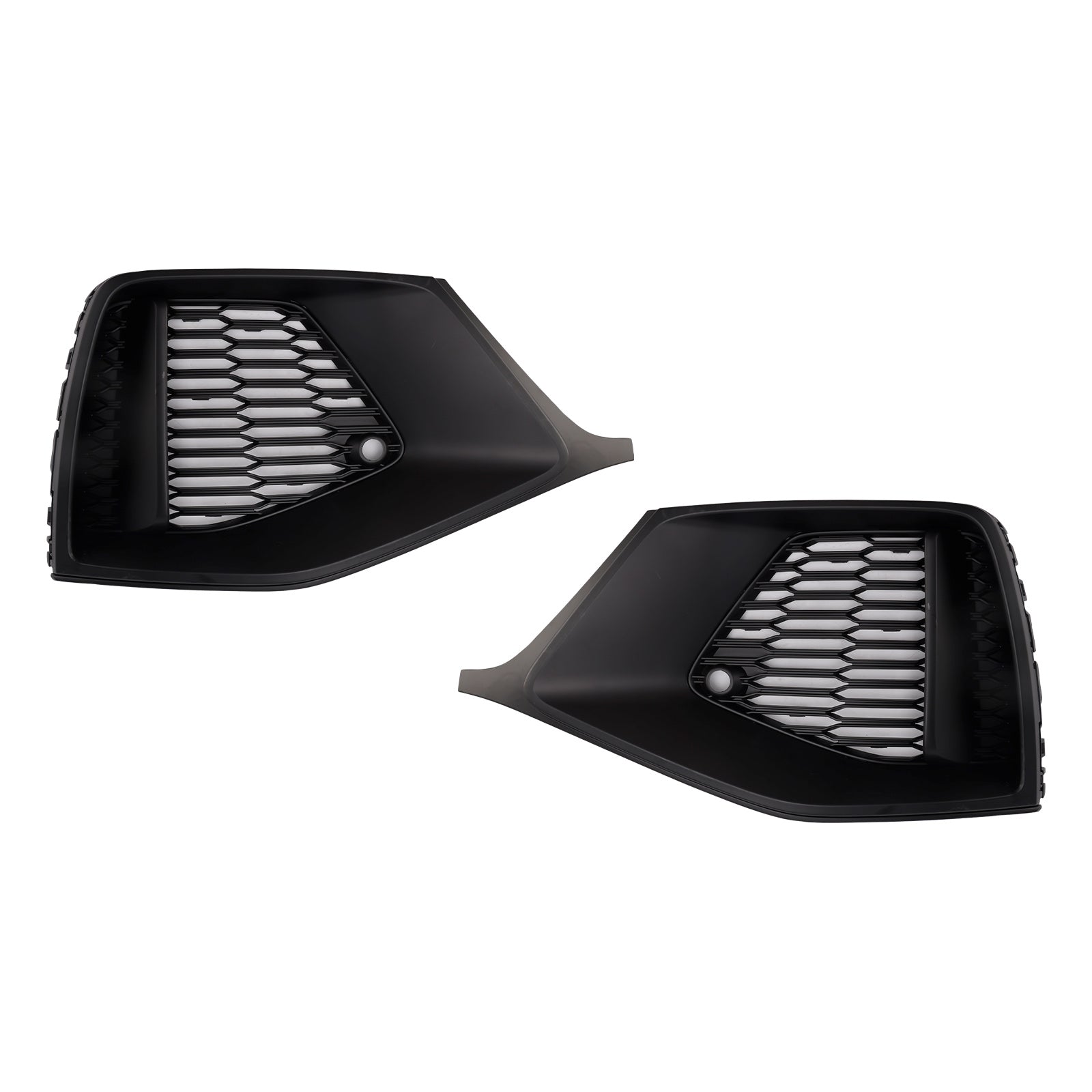 Audi Q8 S-Line / SQ8 2018-2023 2PCS Front Bumper Lower Grill Fog Light Grill Black Cover