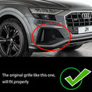 Audi Q8 S-Line/SQ8 2018-2023 2 STUKS Voorbumper Ondergrill Mistlampgrill Zwarte afdekking-2