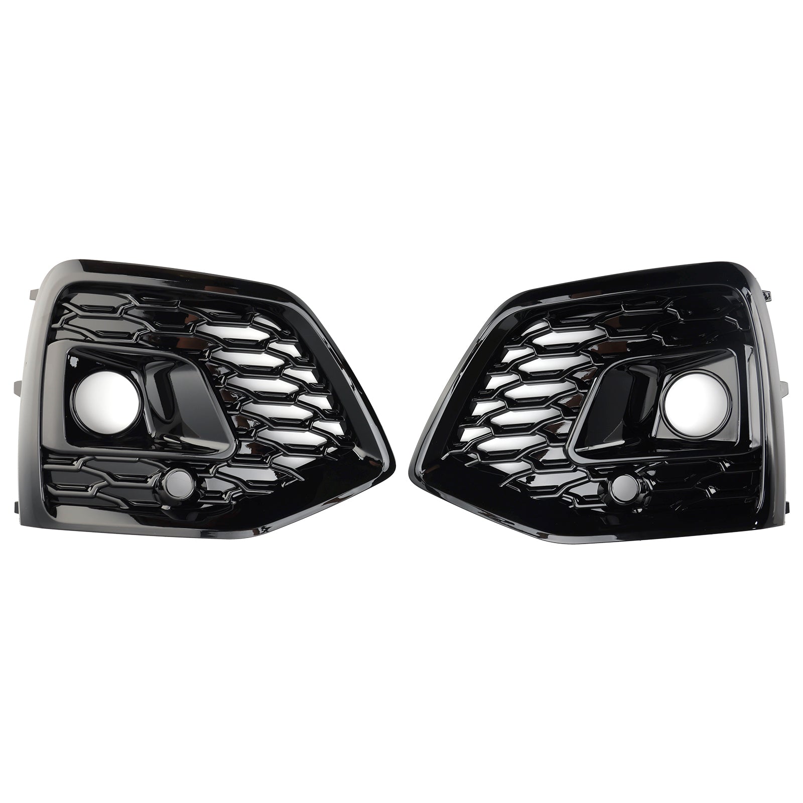 2021-2025 Audi Q5 Sline/ SQ5 Rejilla de luz antiniebla tipo panal parachoques delantero parrilla inferior cubierta negra