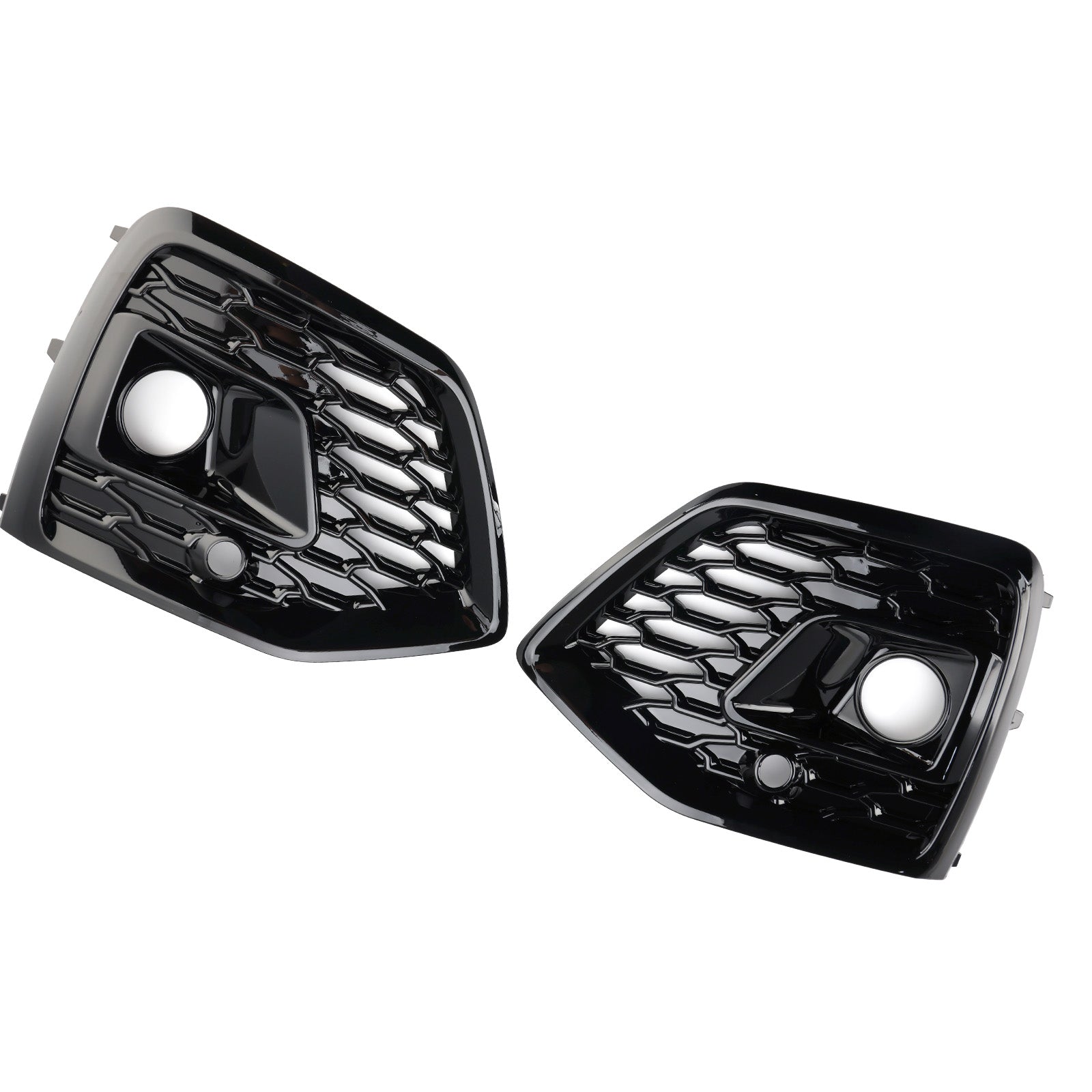 2021-2025 Audi Q5 Sline/ SQ5 Rejilla de luz antiniebla tipo panal parachoques delantero parrilla inferior cubierta negra