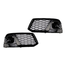 2018-2021 Audi Q5 nero a nido d'ape fendinebbia griglia paraurti anteriore copertura inferiore griglia con foro ACC