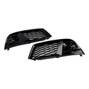 2018-2021 Audi Q5 Black Honeycomb Fog Light Grille Front Bumper Lower Grill Cover W/ ACC Hole-10
