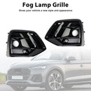2021-2025 Audi Q5 Sline/SQ5 a nido d'ape Fendinebbia Griglia Paraurti anteriore Griglia inferiore Copertura nera-11