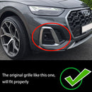 2021-2025 Audi Q5 Sline/SQ5 a nido d'ape Fendinebbia Griglia Paraurti anteriore Griglia inferiore Copertura nera-19