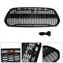 Ford Transit 150 250 350 350H 2015-2019 Grade dianteira Raptor Grade preta em formato de favo de mel com LED-6