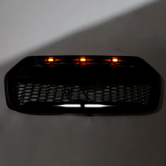 2019-2025 Ford Transit 150 250 350 350H Calandre de style Raptor Calandre de pare-chocs avant avec lumière LED