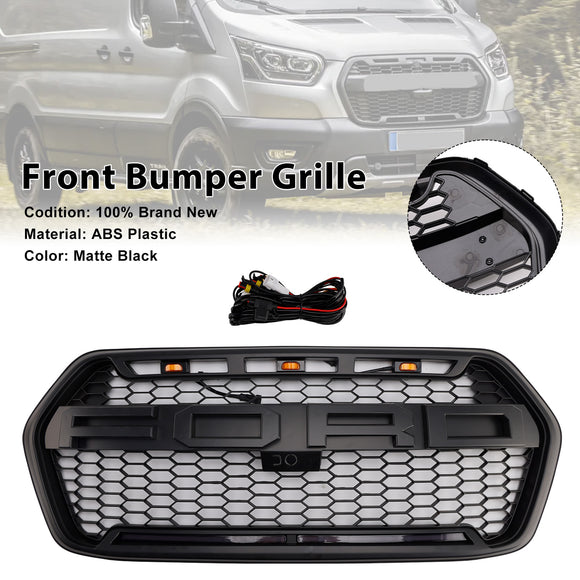 2019-2025 Ford Transit 150 250 350 350H Calandre de style Raptor Calandre de pare-chocs avant avec lumière LED