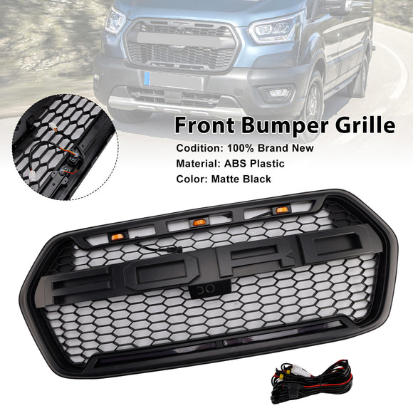 2019-2025 Ford Transit 150 250 350 350H Calandre de style Raptor Calandre de pare-chocs avant avec lumière LED