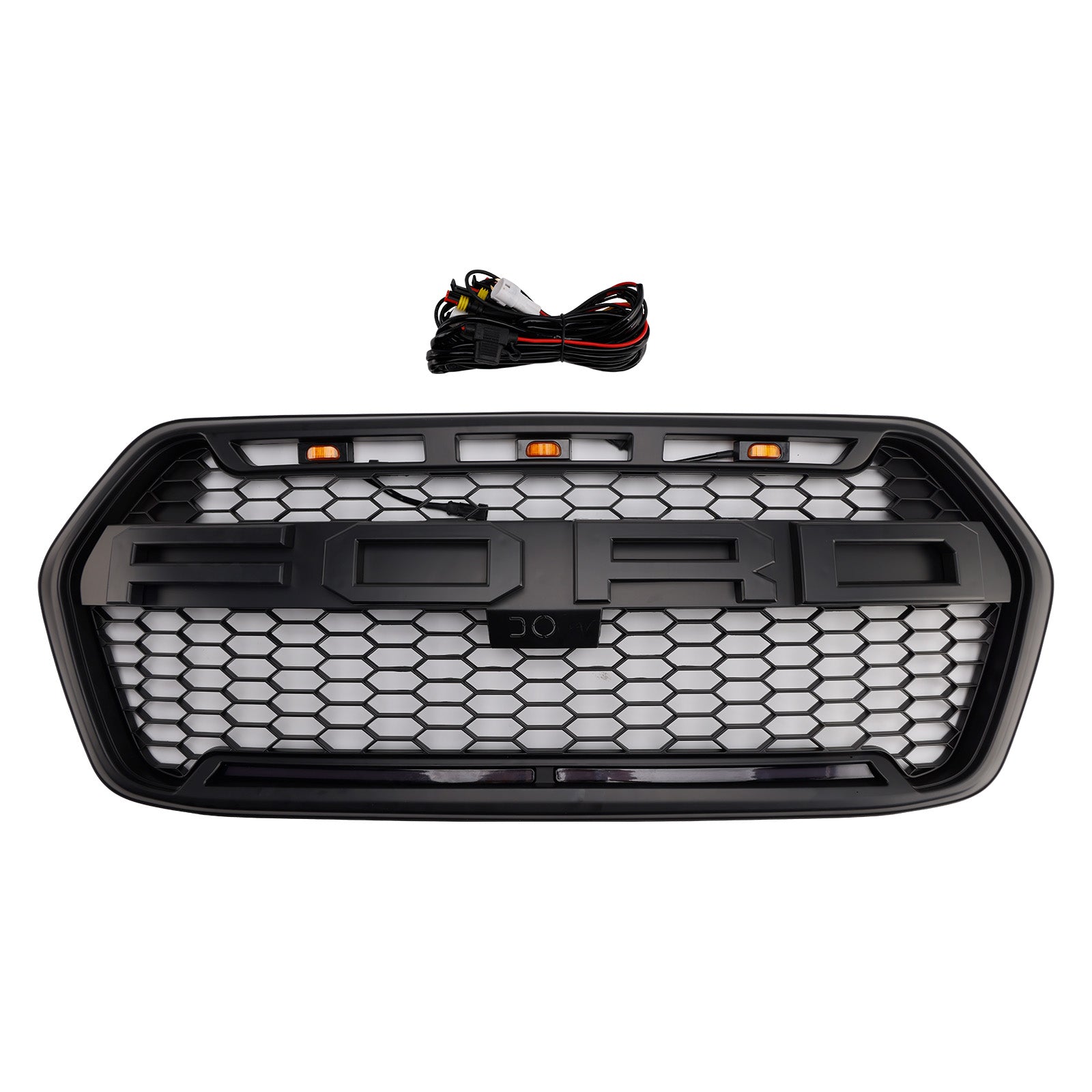 2019-2025 Ford Transit 150 250 350 350H Raptor Style Grille Front Bumper Grille With LED light