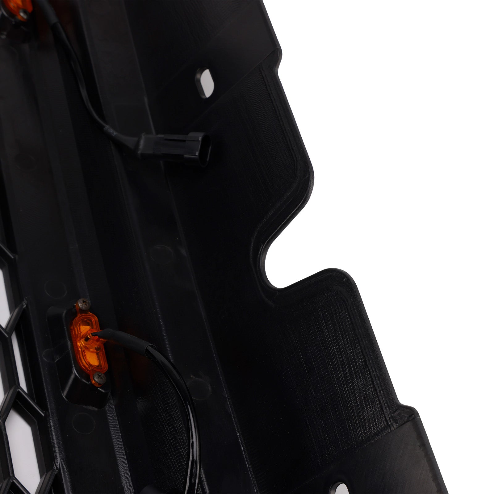 Parrilla de repuesto negra para parachoques delantero estilo Raptor Ford Explorer 2006-2010 con luz LED