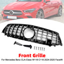 Mercedes Benz Clase CLA 2024-2025 W118 Parrilla delantera cromada estilo C118 GTR-2