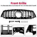 Mercedes Benz Clase CLA 2024-2025 W118 Parrilla delantera cromada estilo C118 GTR-4