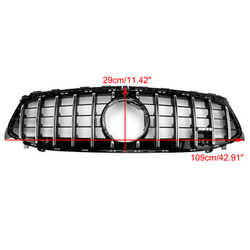 Mercedes-Benz Classe CLA 2024-2025 W118 Calandre chromée style GTR pour pare-chocs avant C118 - 0