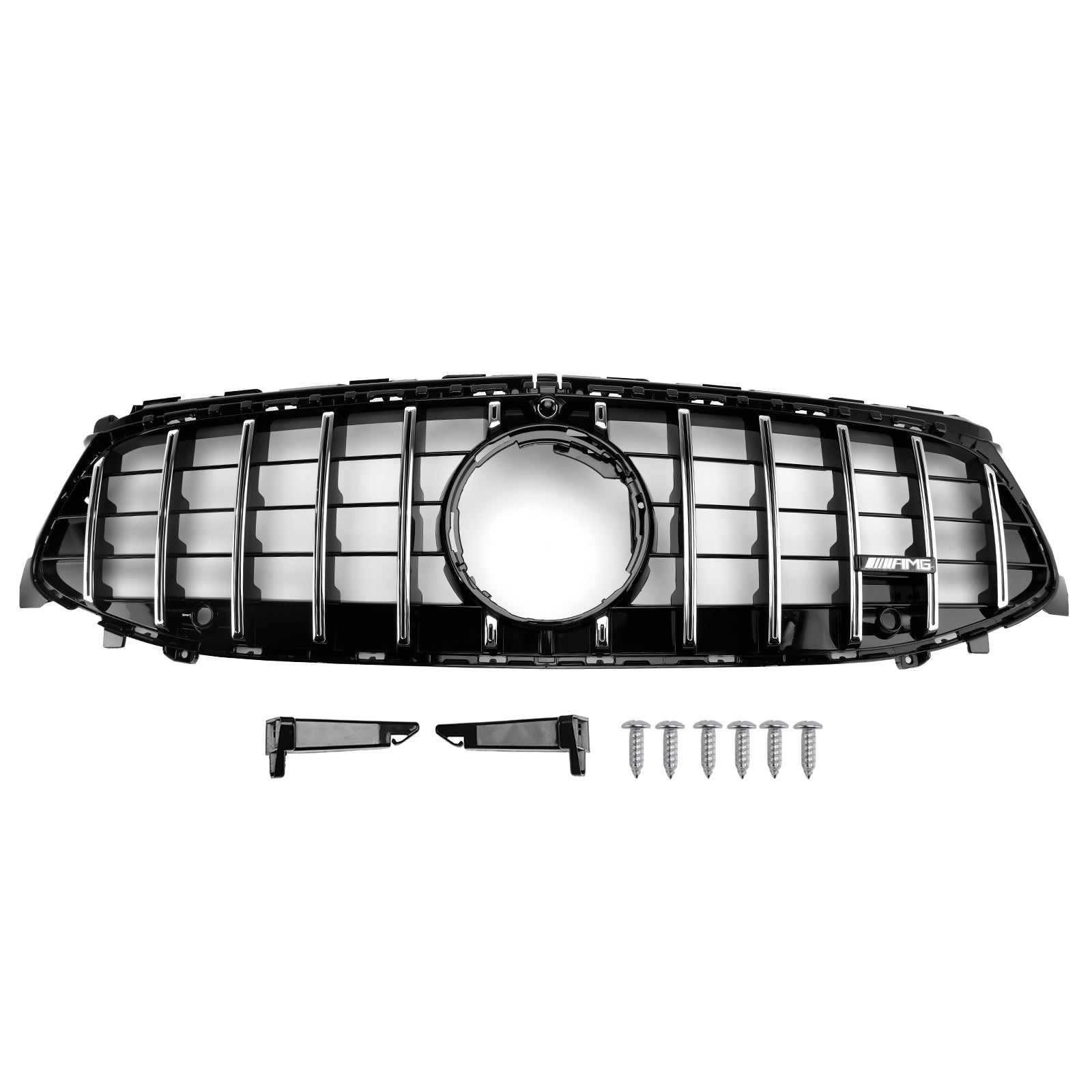 Mercedes Benz Classe CLA 2024-2025 W118 Griglia paraurti anteriore stile C118 GTR, griglia cromata