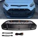 Schwarzer Frontstoßstangengrill für Ford Transit Connect 2014–2018 mit LED-1